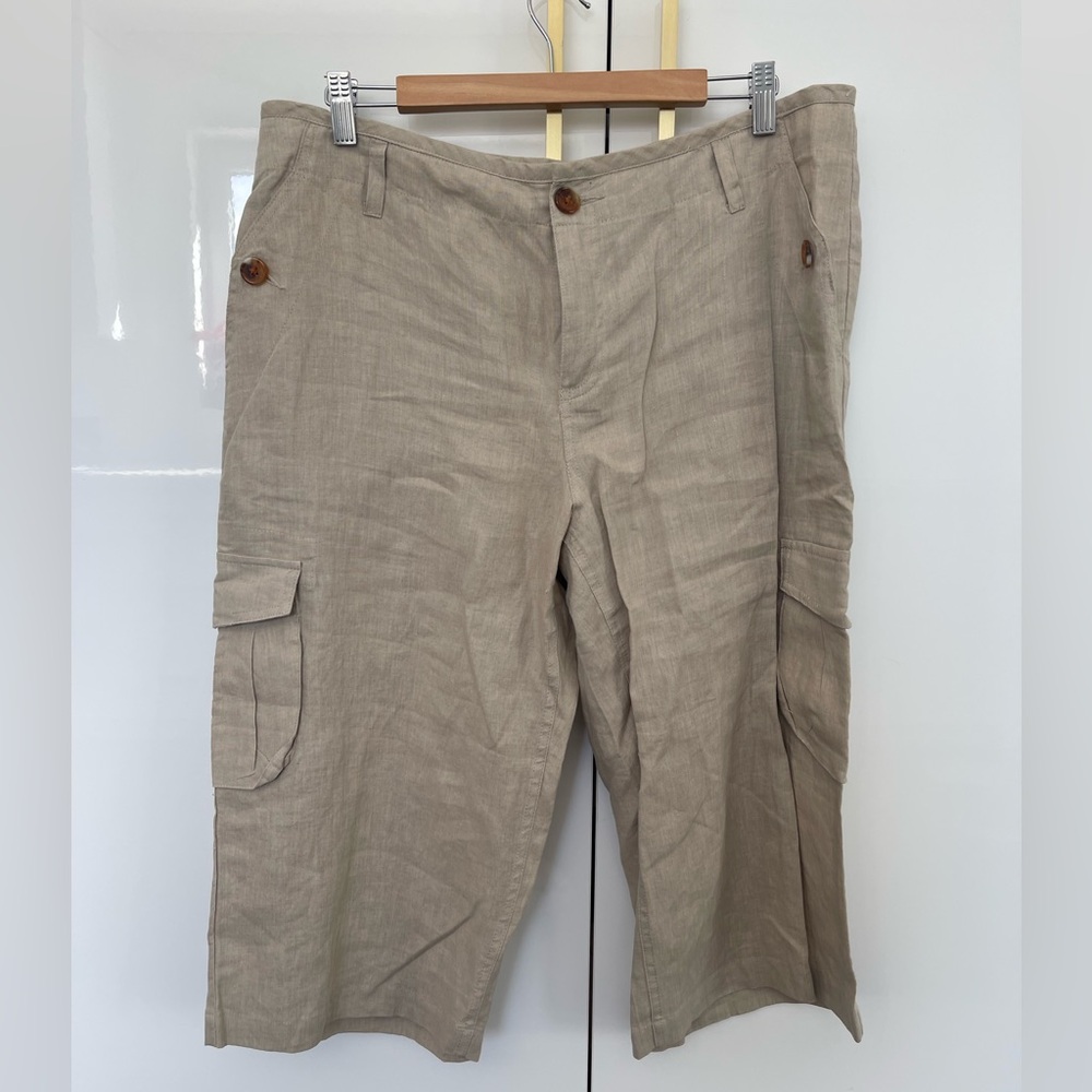 Ecologie 100% linen cargo shorts